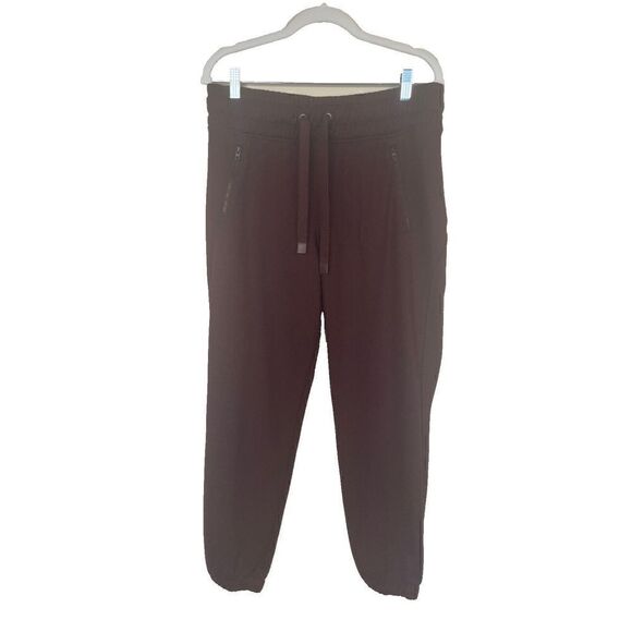 Athleta Jogger Pants Womens Bounce Back Sweatpants Burgundy Maroon Size Medium - Picture 1 of 7